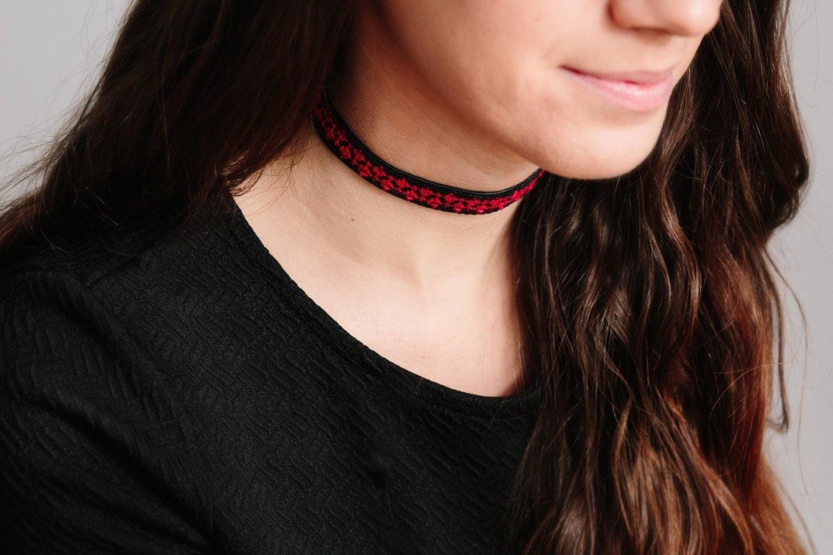 Order Rana Choker / Wrap Bracelet - Red