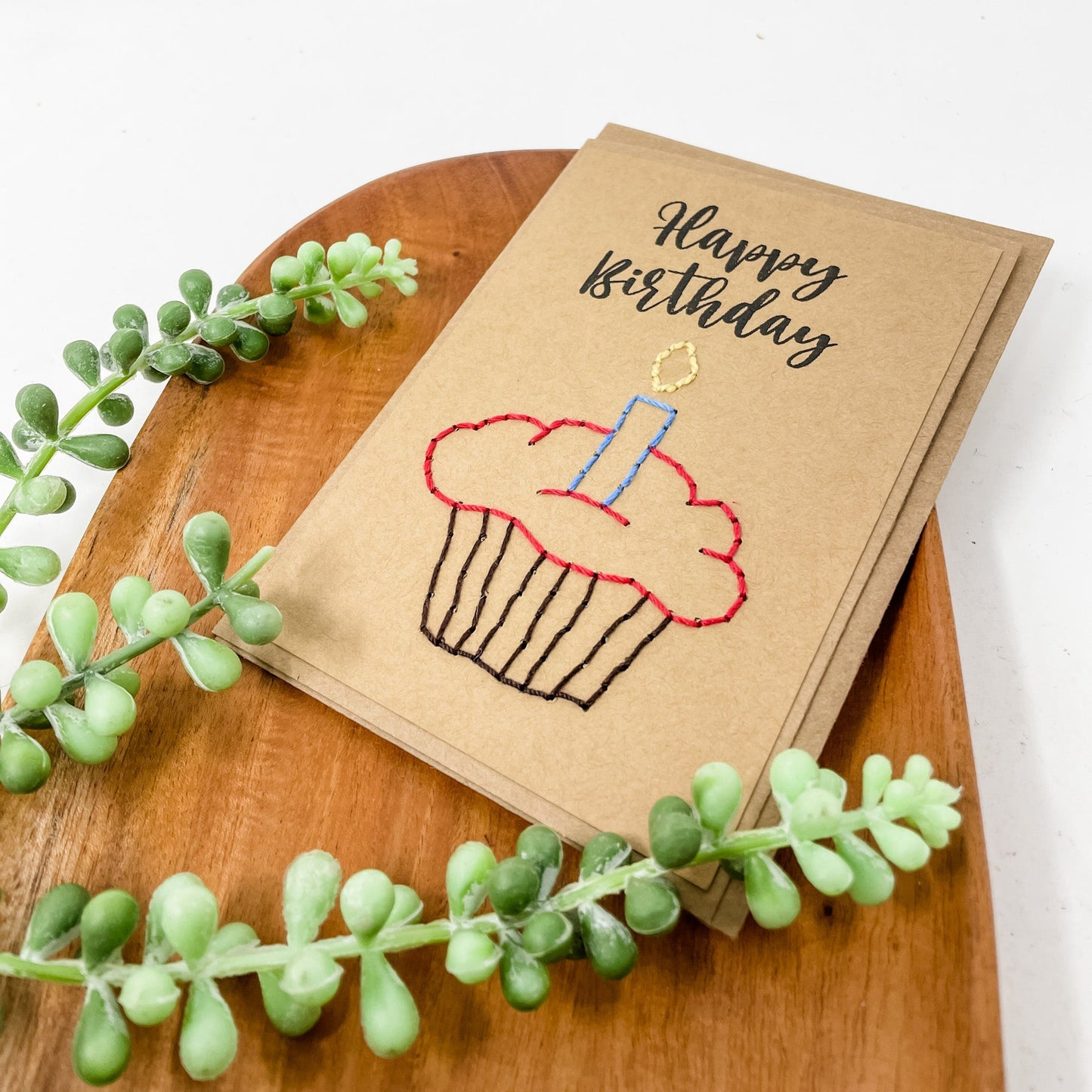 Geburtstags-Cupcake-Grußkarten