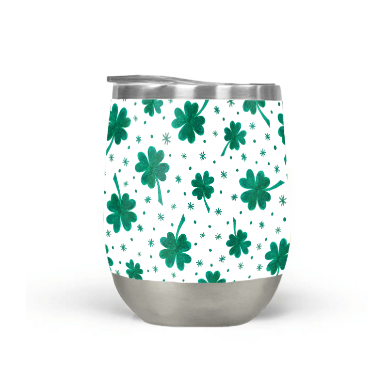 Kleeblatt | St. Patrick's Day Weinbecher ohne Stiel