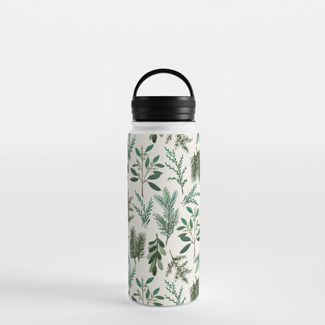 Winter-Zweig-Griff-Deckel-Wasserflasche
