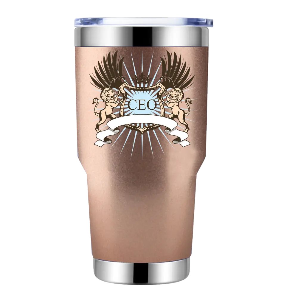 CEO Lion Crest 30oz Insulated Vacuum Sealed Tumbler