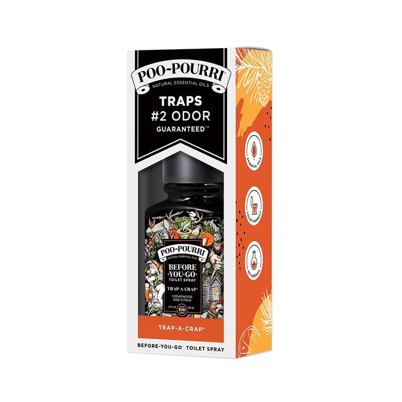 PooPourri Trap-A-Crap 2oz boxed Cedarwood + Citrus