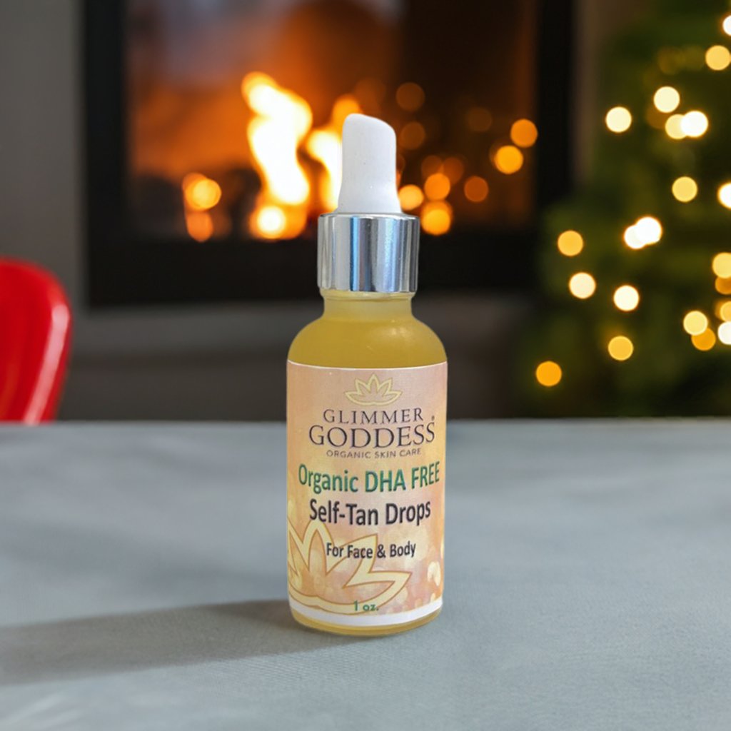 Organic DHA-Free Tanning Drops – Gradual Self Tan Drops with No Smell for Face & Body