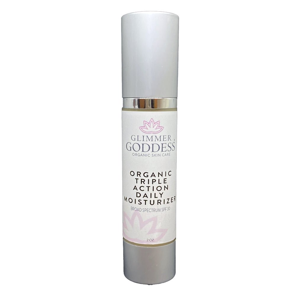 Triple Action Daily Moisturizer – Organic Face Cream with SPF 30 for Hydration, Firming & Sun Protection