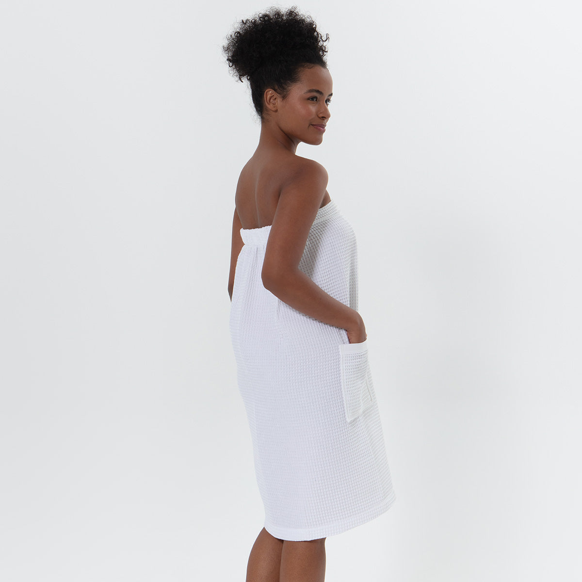 Damen-Wickelhandtuch aus Bio-Waffelbaumwolle (türkisch)