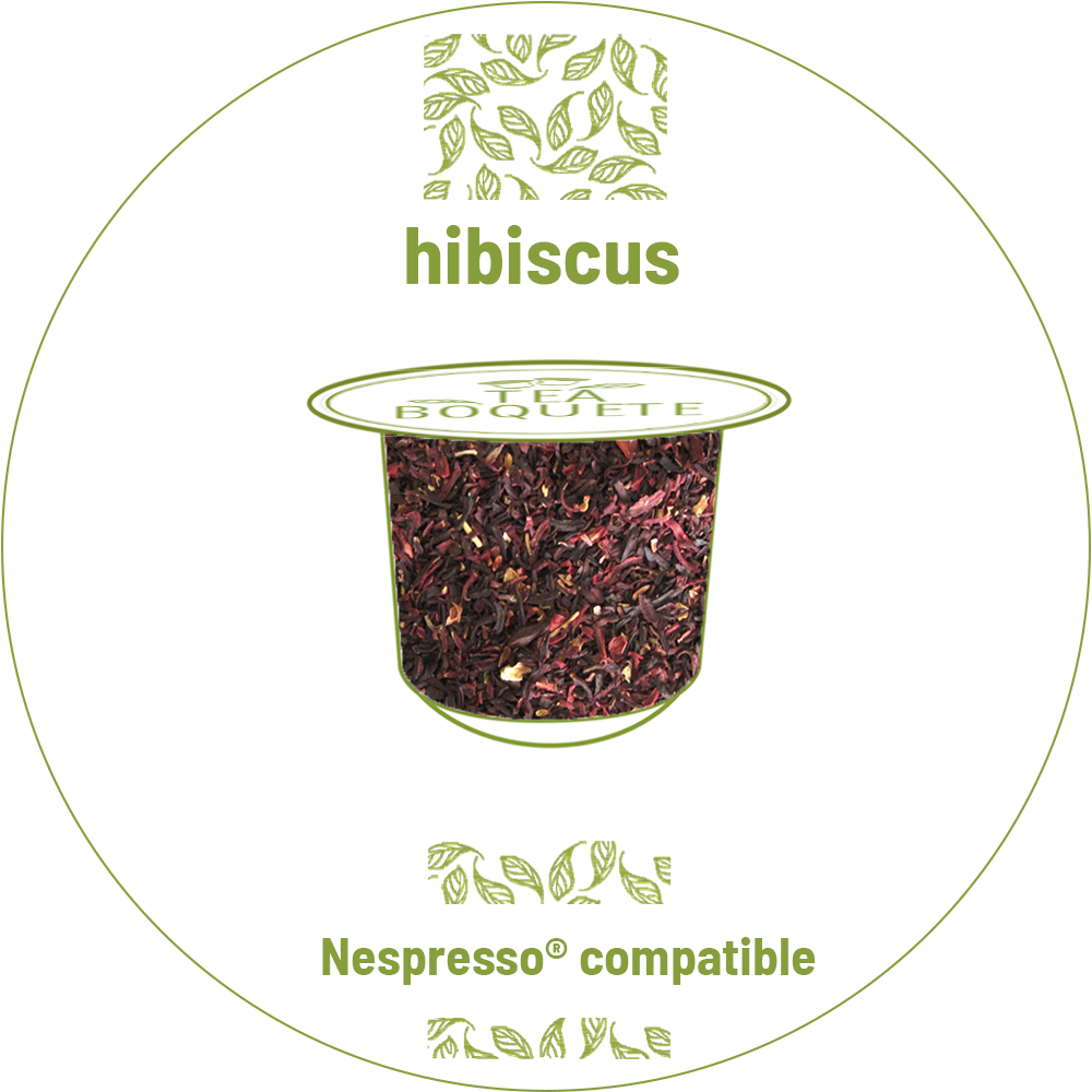 Hibiskustee-Kapseln für Nespresso OriginalLine kompatible Maschinen