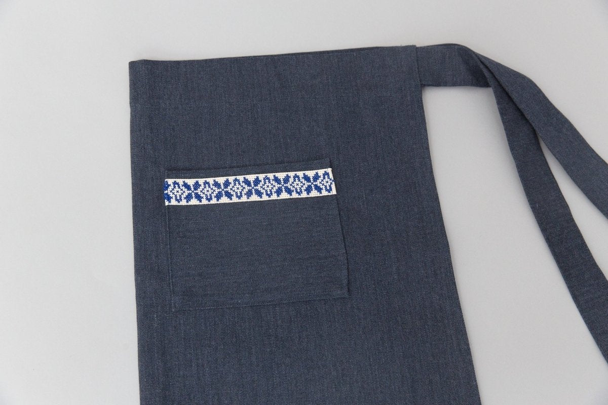 Farah Halb-/Bistroschürze - Blau