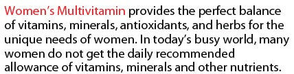 Pure Multivitamine für Frauen