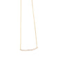 Michelle Bar Necklace in Rose Quartz