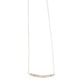 Michelle Bar Necklace in Rose Quartz