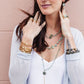 Victoria Ojai Earring in Chalcedony in Gold