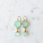 Victoria Ojai Earring in Chalcedony in Gold