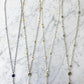 Double Diana Denmark Necklace in Sapphire with Sapphire Drop