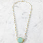 Mrs. Parker Endless Summer Chalcedony Necklace in Gold