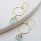 Yuliya Earrings in Chalcedony