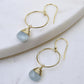 Yuliya Earrings in Aquamarine