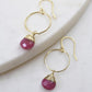 Yuliya Earrings in Ruby