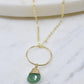 Yuliya Necklace in Strawberry Quartz