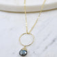Yuliya Necklace in Labradorite