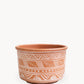 Hand Etched Terracotta Pot - Large