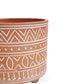 Hand Etched Terracotta Pot - Small