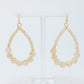 Beaded Teardrop Dangle Earrings