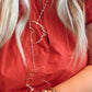Hana Wrap Bracelet/Necklace in Ruby - Chunky Stone