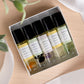Essential Oils Roll-On with Crystals - set of 5