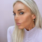 Small Featherweight Hoop Earring in Gold with Gold Wrap