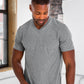 Unisex Eco-Triblend Short Sleeve V-Neck Tee