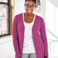 Ladies Eco-Triblend Rib Cardigan