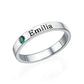 S925 ring lettering couple personalized name customization