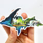 UP Upper Peninsula Michigan Sticker Decal- Weatherproof/Durable Vinyl Sticker