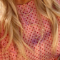 Gold Hearts Necklace on a Gold Chain