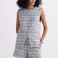 Cotton Tweed Shorts in Grey