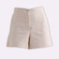 Cotton Tweed Shorts in Cream