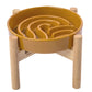 [Wave] Slow Feeder Dog Bowls - Pink / Beige / Orange