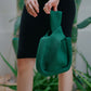 Mackenzie Knit Clutch in Emerald