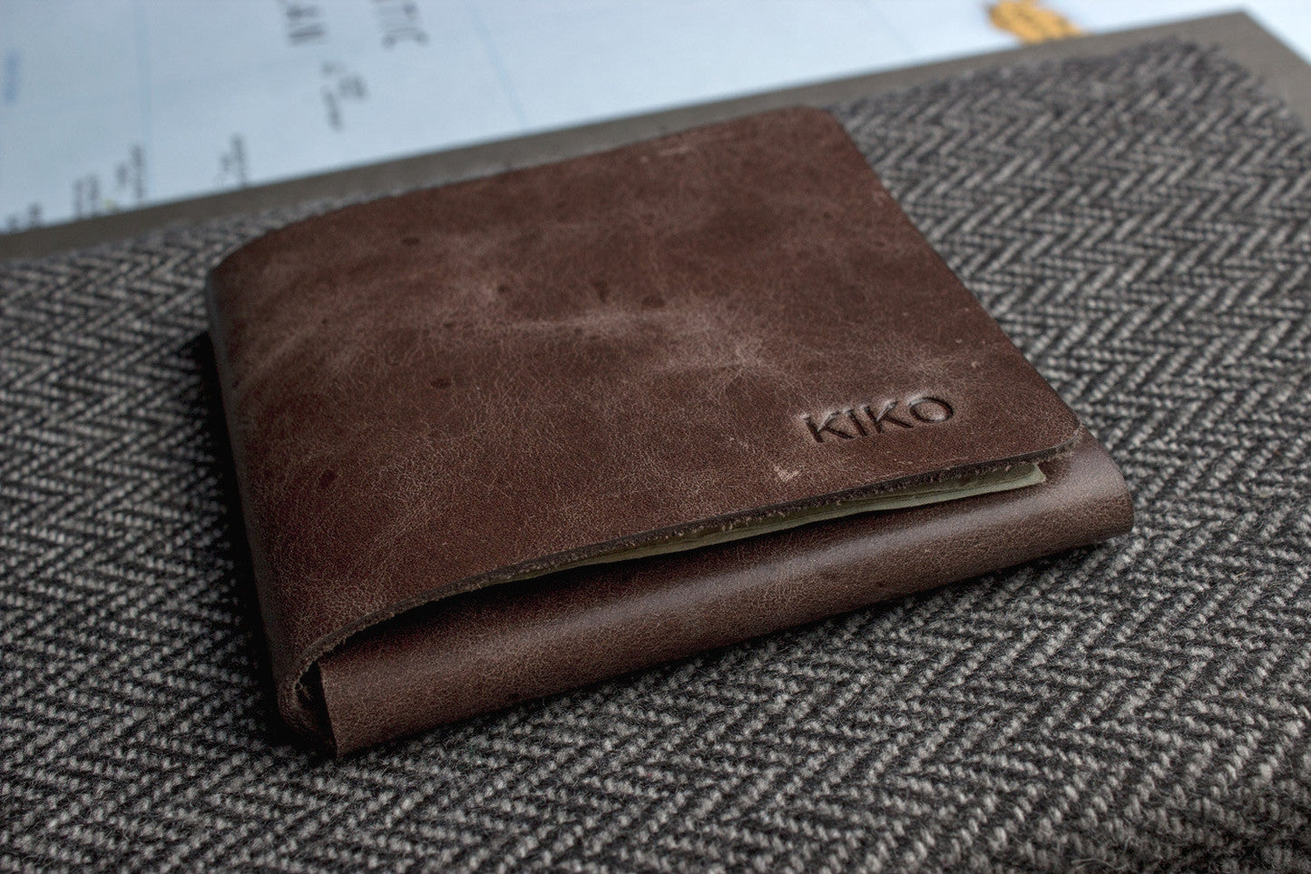 L Shape Minimal Leather Wallet