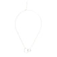 Two Circle Interlocking Pendant Necklace