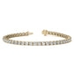 8.5 CTW Lab Grown Diamond Tennis Bracelet in 14kt White/Yellow Gold (G/VS) AGI Certified