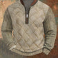 3D-printed, Form-fitting Comfortable Long-sleeve Hoodie With A Half-zip Front