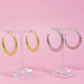 Textured Daily Hoop Earrings
