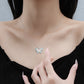S999 Sterling Silver Pure Silver Necklace Female Butterfly Lock