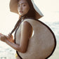 The Solo Halo Jute Bag In Black X Natural