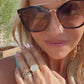 Torrey Ring with Blue Chalcedony