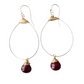 Small Featherweight Earring with Ruby Drop