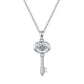 Set With Top-quality Moissanite, This Luxurious And Fashionable Light Luxury Trend Jewelry Necklace Pendant Is Made Of S925 Silver Electroplated With Platinum