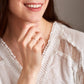 14KT Gold Hammered Stacking Ring