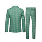 Mens Double-breasted Suit Jacket And Pants Set
